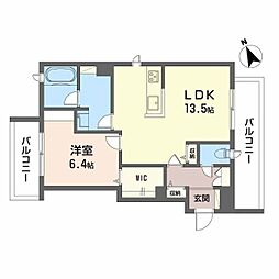 広島高速交通アストラムライン 大町駅 徒歩7分の賃貸マンション 2階1LDKの間取り