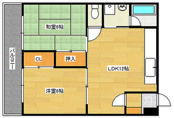 広島県広島市西区小河内町２丁目(賃貸マンション2LDK・10階・50.82㎡)の写真 その2