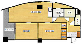 広島県広島市中区上幟町（賃貸マンション2LDK・4階・63.10㎡） その2