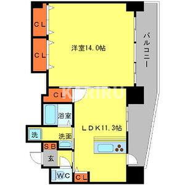 ウィスタリア京橋 901｜大阪府大阪市都島区東野田町5丁目(賃貸マンション1LDK・9階・60.29㎡)の写真 その2