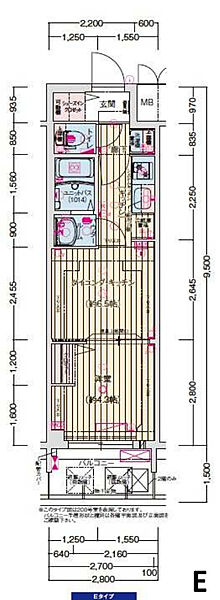 プレサンスＯＳＡＫＡ東成中本ハーヴィル 708｜大阪府大阪市東成区中本5丁目(賃貸マンション1DK・7階・26.60㎡)の写真 その2