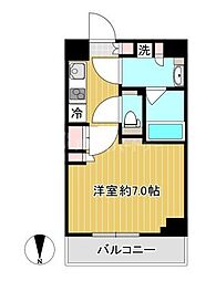 ルーブル東武練馬弐番館 4階1Kの間取り
