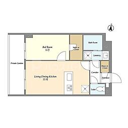 間取図画像 1LDK