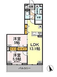 間取図画像 2LDK