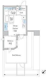 デュオフラッツ板橋大山 7階1DKの間取り