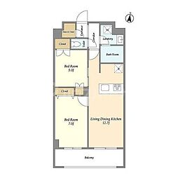 間取図画像 2LDK