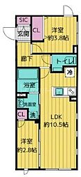 間取図画像 2LDK