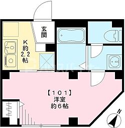 間取図画像 1K