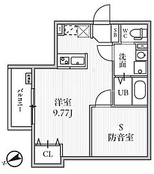 豊島区南長崎2丁目アパート ワンルームの間取図画像
