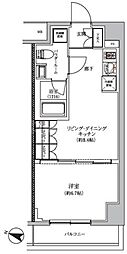 ARCOBALENO HASUNEII 1LDKの間取図画像
