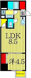 URBANFLATSIkebukuroPremium 1LDKの間取図画像