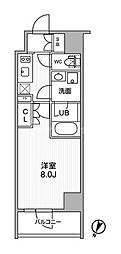 SEASONFLATS新大塚 1Kの間取図画像