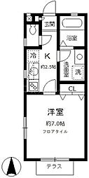 シャルマディオ 1Kの間取図画像