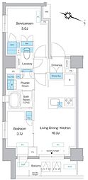 プレディアコート板橋 1SLDKの間取図画像