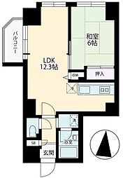 ハイネス第2巣鴨 1LDKの間取図画像
