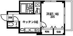 シャレエ千川 1Kの間取図画像