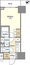 ラティエラ板橋 1Kの間取図画像