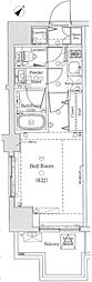 DIPS小竹向原 1Kの間取図画像