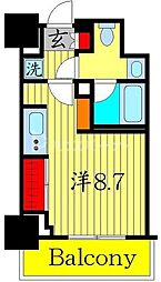 パークアクシス大塚ステーションゲートタワー ワンルームの間取図画像