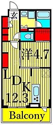 ACPレジデンス文京春日 1LDKの間取図画像