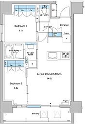 間取図画像 2LDK