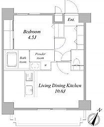 L-TORRE 7階1LDKの間取り