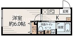 SAKURA　U-Tokyo 1階1Kの間取り