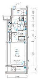 REGOLITH板橋本町 3階1Kの間取り