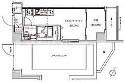 東武東上線 中板橋駅 徒歩5分の賃貸マンション 8階1DKの間取り