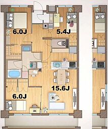 ステラメゾン田端 3階3LDKの間取り