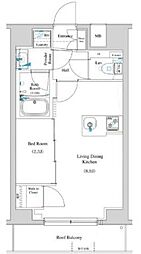 ＡＲＫＭＡＲＫ池袋本町 4階1LDKの間取り