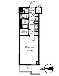 ルーブル板橋区役所前 12階1Kの間取り