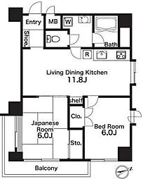 間取図画像 2LDK