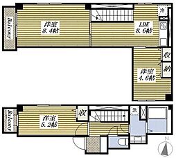 ウィロー板橋本町 3DKの間取図画像