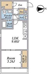 東京メトロ副都心線 地下鉄赤塚駅 徒歩2分の賃貸マンション 3階1LDKの間取り