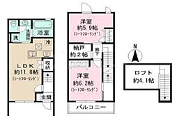間取図画像 2SLDK