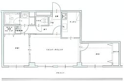 サントル田端一丁目 2LDKの間取図画像