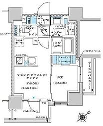 PREMIST板橋 1LDKの間取図画像