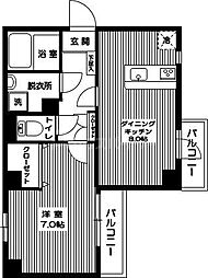 ジュエル板橋区役所前 1LDKの間取図画像
