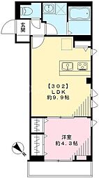 Brownie 1LDKの間取図画像