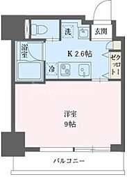 リーフコンフォート赤羽 1Kの間取図画像
