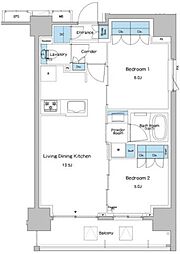 ルフォンプログレ志村坂上 2LDKの間取図画像