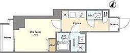 KDXレジデンス本蓮沼 1Kの間取図画像