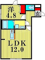 エスジーコート王子駅前 1LDKの間取図画像