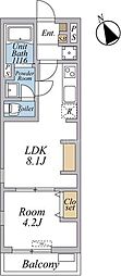 リブリ・西台 1LDKの間取図画像