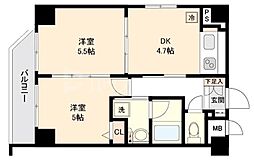 フェニックス板橋 1Kの間取図画像