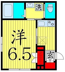ヘーベルメゾン北綾瀬 1Kの間取図画像