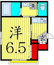 ヘーベルメゾン北綾瀬 1Kの間取図画像