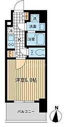 KDXレジデンス大山 1Kの間取図画像