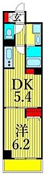 コゥジーコート 1DKの間取図画像